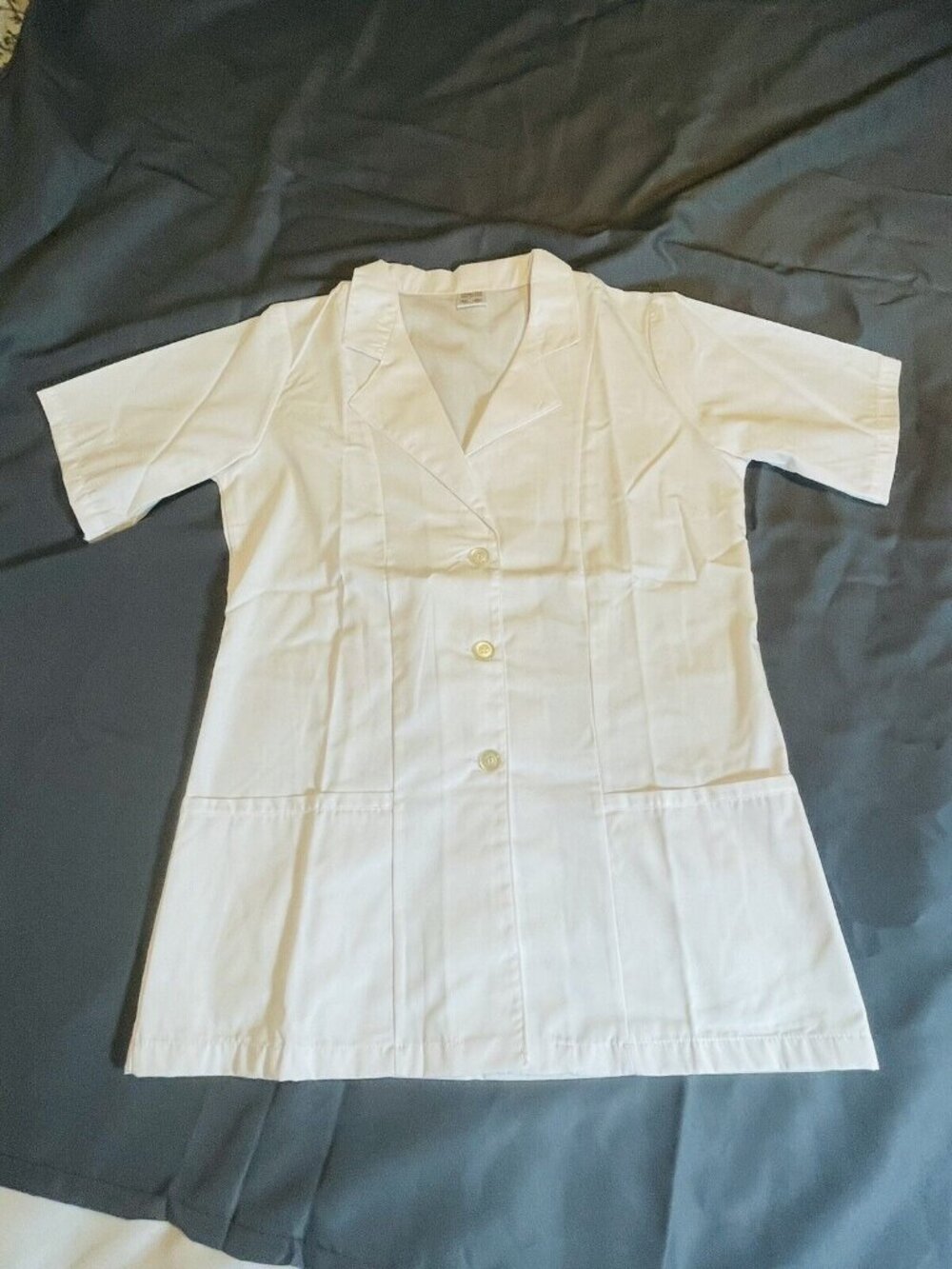 Fashion Seal Short Sleeve Fitted Lab Coat Scrub Top SZ Large Women Style 73454 - Picture 6 of 7